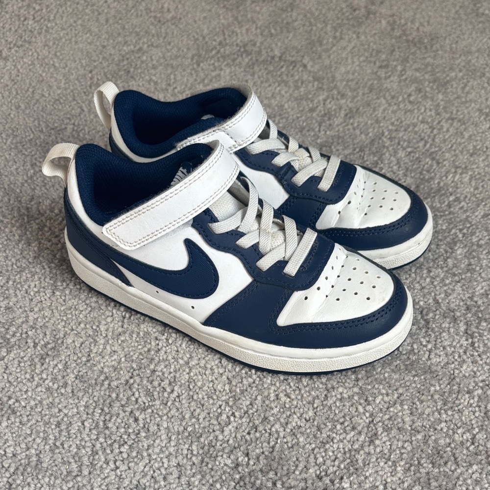 Little kids Nike Court Borough Size 12C Blue and White